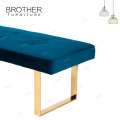 Moderner Stoff Möbel Metall Beine Bank Sofa Stuhl für Wartezimmer